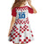 Custom Croatia Football 2024 Go Champion Family Matching Short Sleeve Bodycon Dress and Hawaiian Shirt