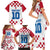 Custom Croatia Football 2024 Go Champion Family Matching Short Sleeve Bodycon Dress and Hawaiian Shirt