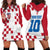 Custom Croatia Football 2024 Go Champion Hoodie Dress