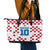 Custom Croatia Football 2024 Go Champion Leather Tote Bag - Wonder Print Shop