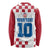 Custom Croatia Football 2024 Go Champion Long Sleeve Shirt - Wonder Print Shop