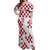 Custom Croatia Football 2024 Go Champion Off Shoulder Maxi Dress