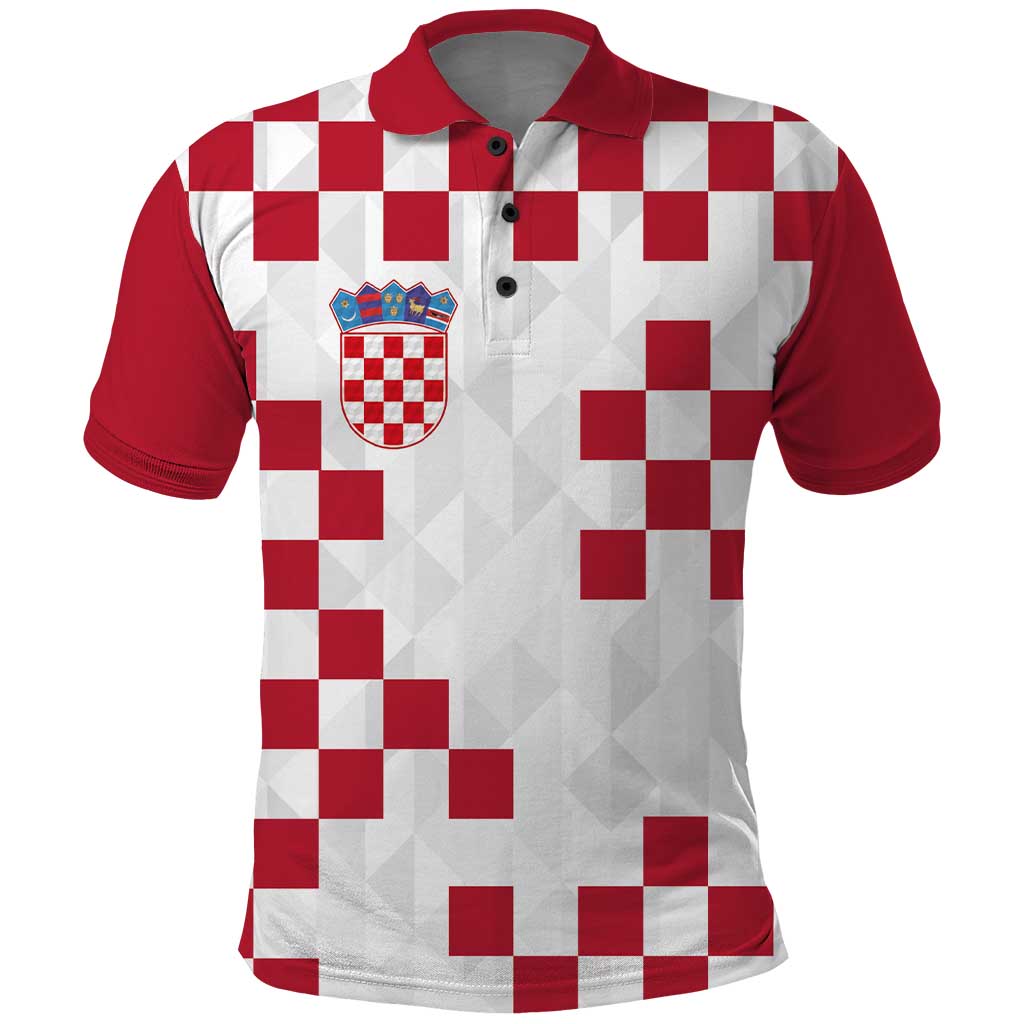 Custom Croatia Football 2024 Go Champion Polo Shirt