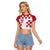 Custom Croatia Football 2024 Go Champion Raglan Cropped T Shirt