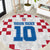 Custom Croatia Football 2024 Go Champion Round Carpet