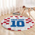 Custom Croatia Football 2024 Go Champion Round Carpet