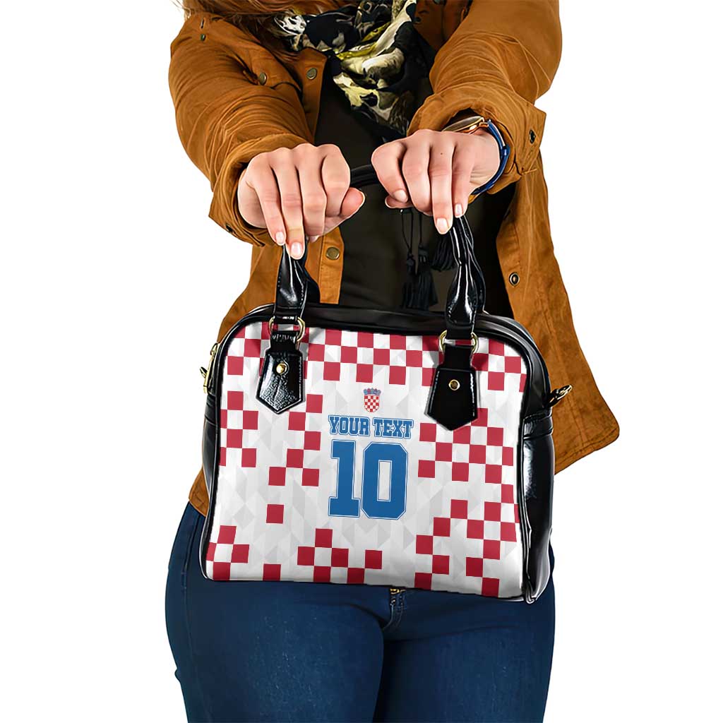 Custom Croatia Football 2024 Go Champion Shoulder Handbag