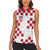 Custom Croatia Football 2024 Go Champion Women Sleeveless Polo Shirt