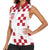 Custom Croatia Football 2024 Go Champion Women Sleeveless Polo Shirt