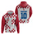 Custom Croatia Football 2024 Go Champion Zip Hoodie