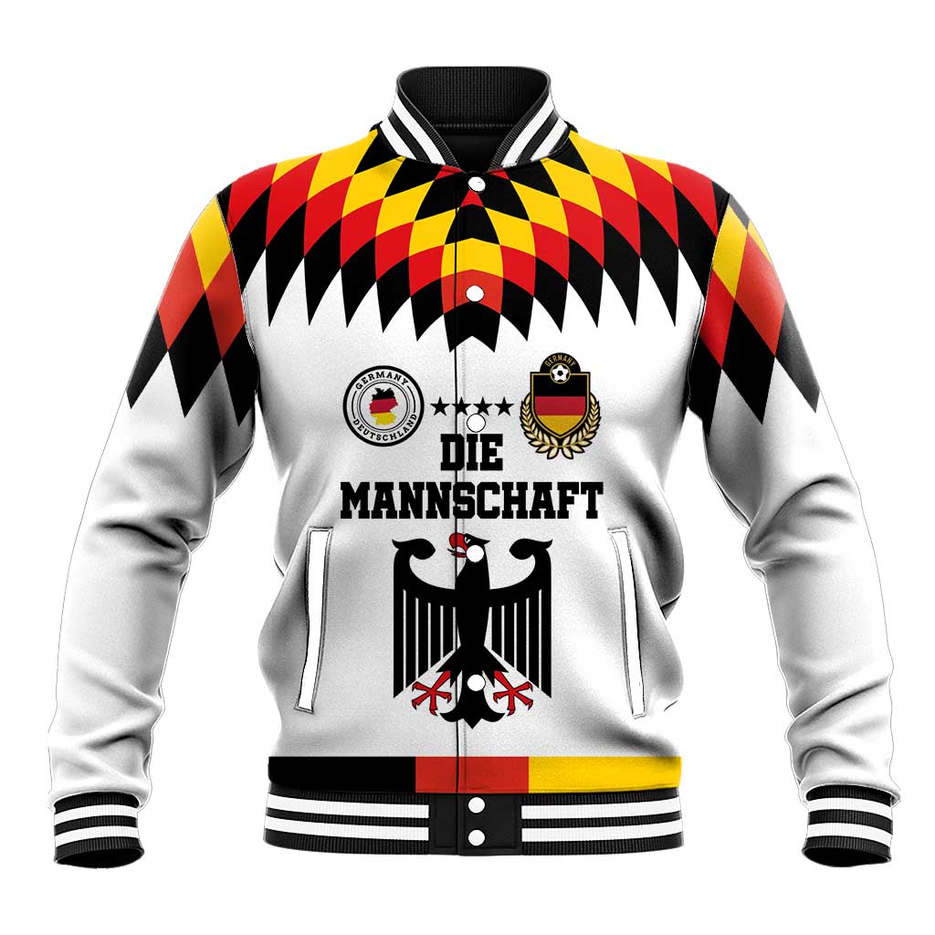 Custom Germany Football 2024 Go Champion Baseball Jacket Design 90s Style Home Color - Wonder Print Shop