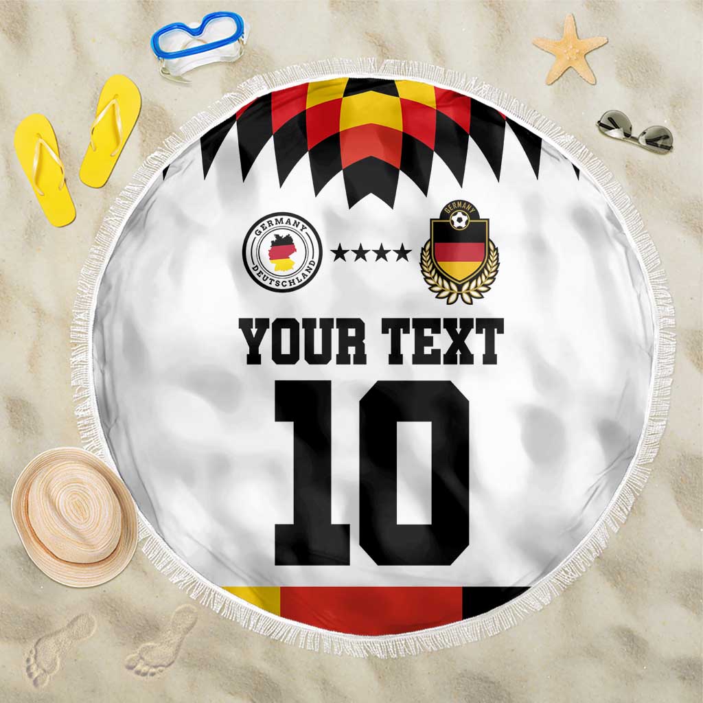 Custom Germany Football 2024 Go Champion Beach Blanket Design 90s Style Home Color - Wonder Print Shop