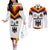 Custom Germany Football 2024 Go Champion Couples Matching Off The Shoulder Long Sleeve Dress and Long Sleeve Button Shirt Design 90s Style Home Color LT03