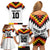 Custom Germany Football 2024 Go Champion Family Matching Off Shoulder Short Dress and Hawaiian Shirt Design 90s Style Home Color - Wonder Print Shop