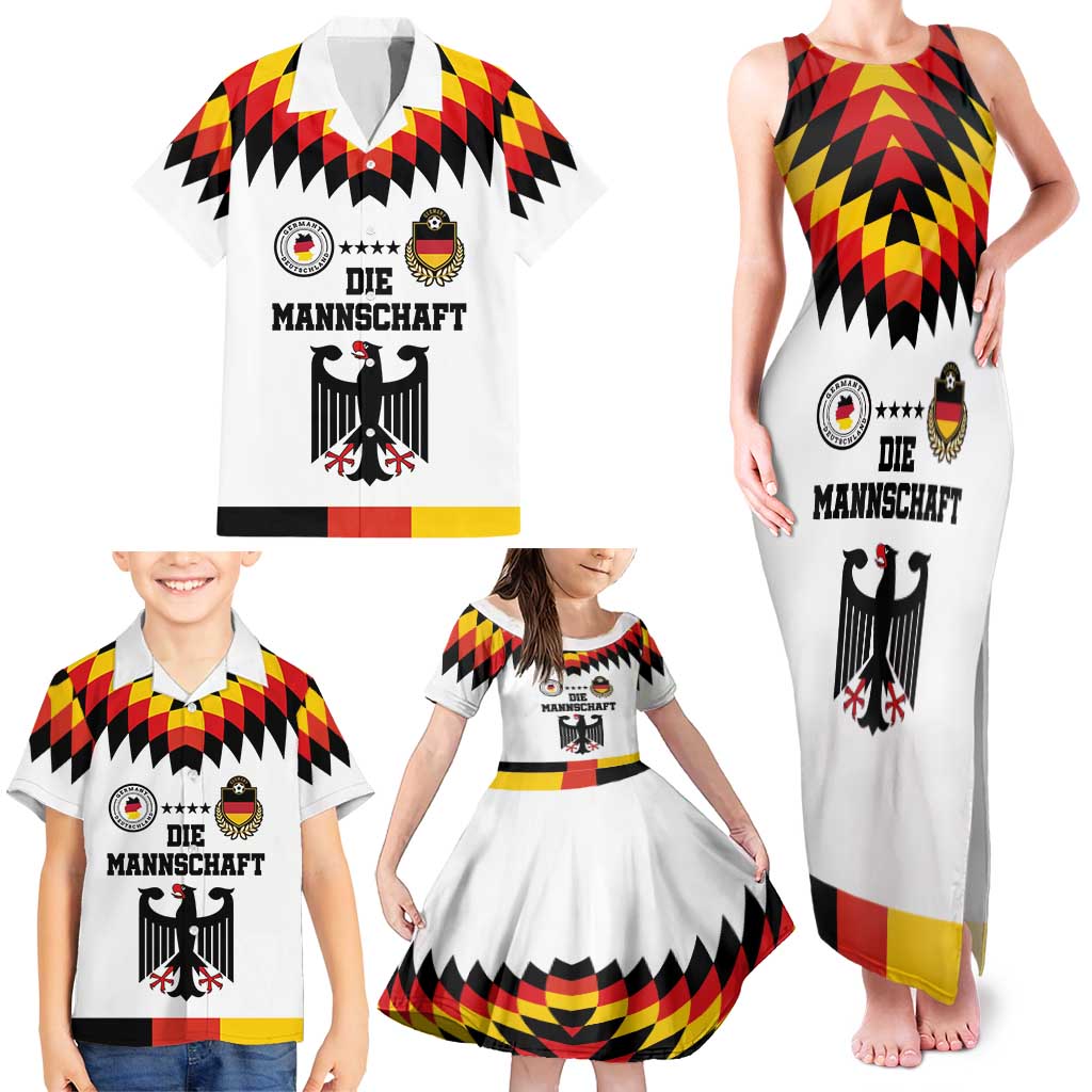 Custom Germany Football 2024 Go Champion Family Matching Tank Maxi Dress and Hawaiian Shirt Design 90s Style Home Color LT03