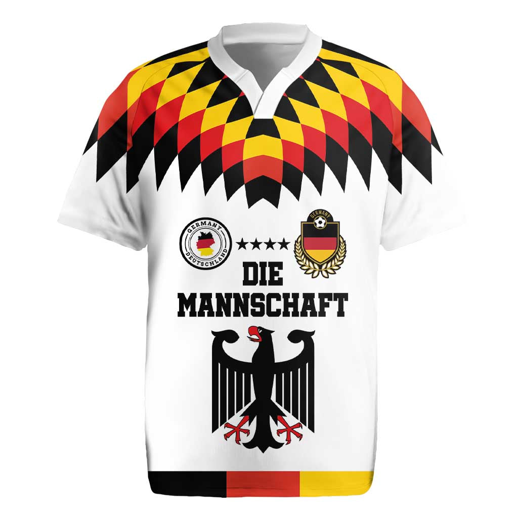 Custom Germany Football 2024 Go Champion Rugby Jersey Design 90s Style Home Color LT03