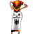 Custom Germany Football 2024 Go Champion Short Sleeve Bodycon Dress Design 90s Style Home Color LT03