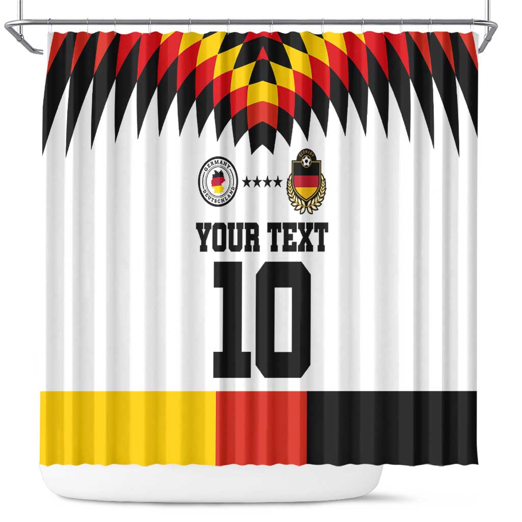 Custom Germany Football 2024 Go Champion Shower Curtain Design 90s Style Home Color LT03