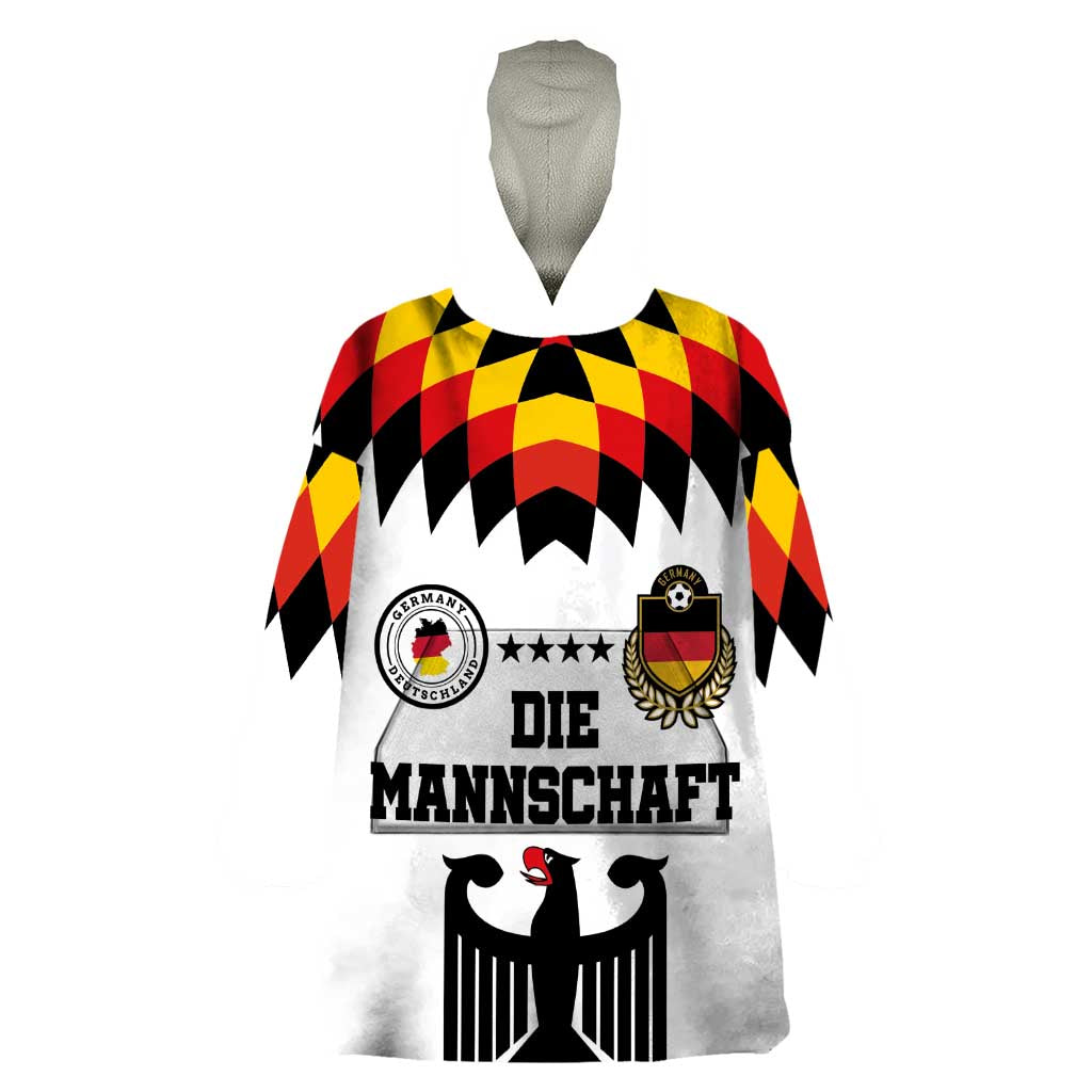 Custom Germany Football 2024 Go Champion Wearable Blanket Hoodie Design 90s Style Home Color LT03