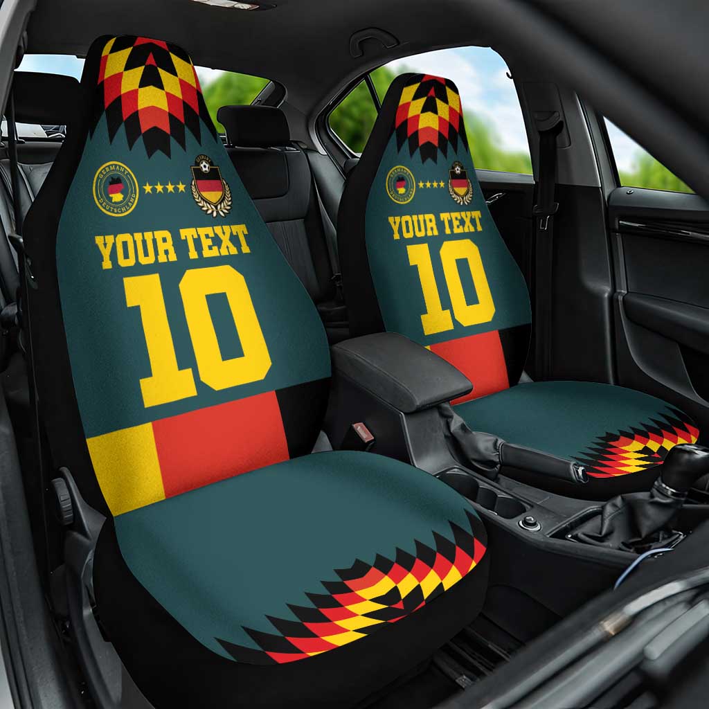 Custom Germany Football 2024 Go Champion Car Seat Cover Design 90s Style Away Color - Wonder Print Shop