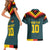 Custom Germany Football 2024 Go Champion Couples Matching Short Sleeve Bodycon Dress and Hawaiian Shirt Design 90s Style Away Color - Wonder Print Shop