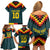 Custom Germany Football 2024 Go Champion Family Matching Off Shoulder Short Dress and Hawaiian Shirt Design 90s Style Away Color - Wonder Print Shop