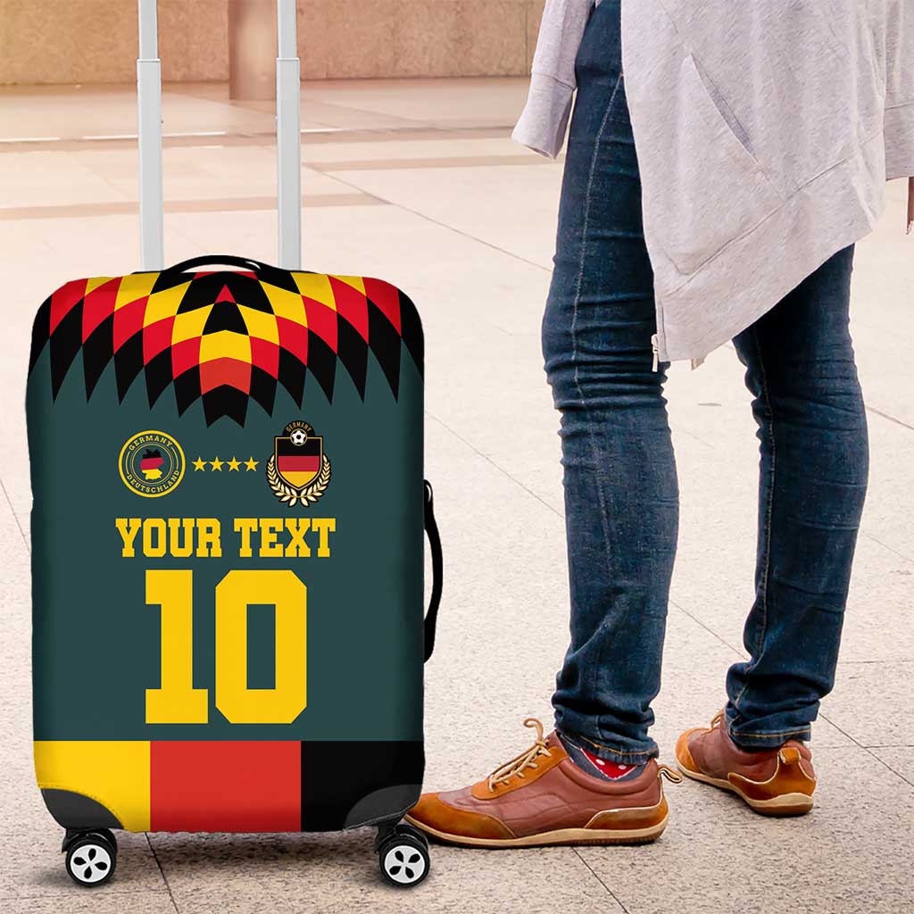 Custom Germany Football 2024 Go Champion Luggage Cover Design 90s Style Away Color LT03