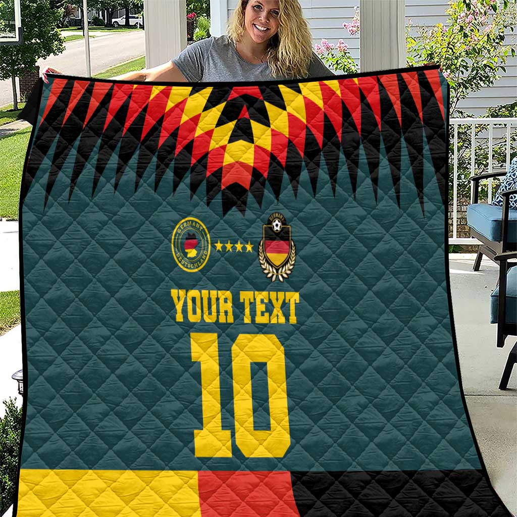 Custom Germany Football 2024 Go Champion Quilt Design 90s Style Away Color LT03