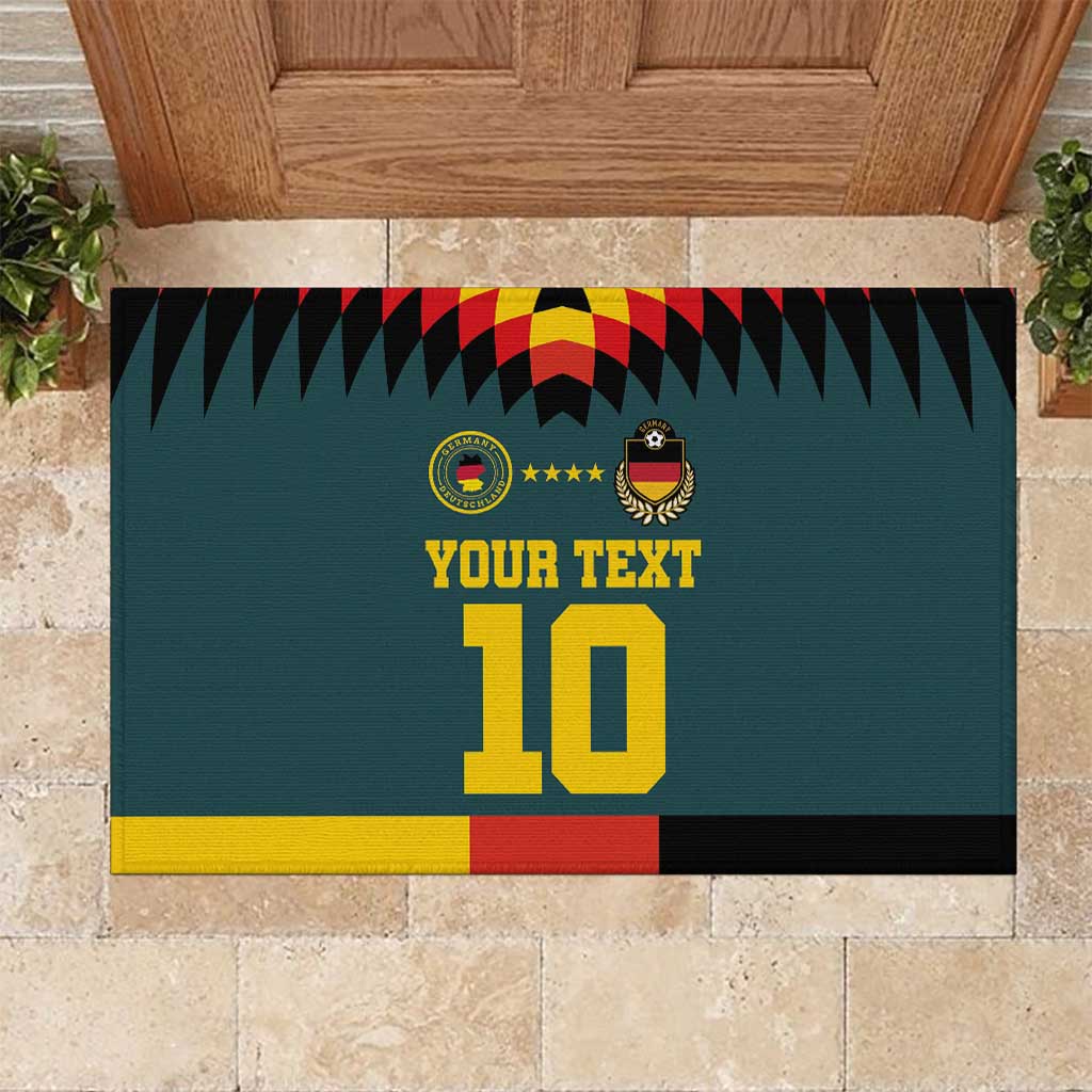 Custom Germany Football 2024 Go Champion Rubber Doormat Design 90s Style Away Color LT03