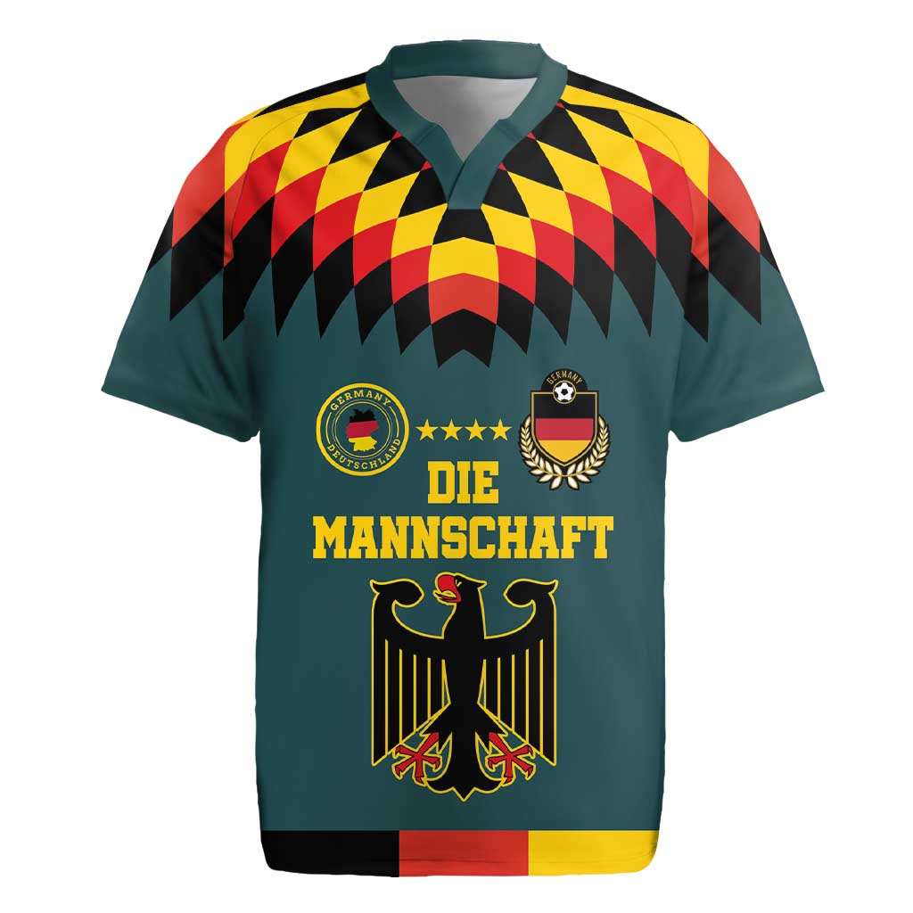 Custom Germany Football 2024 Go Champion Rugby Jersey Design 90s Style Away Color LT03