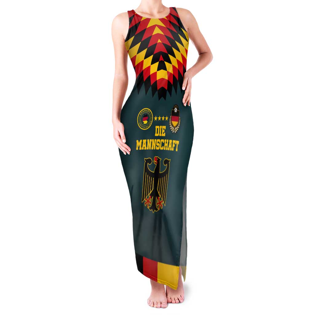 Custom Germany Football 2024 Go Champion Tank Maxi Dress Design 90s Style Away Color LT03