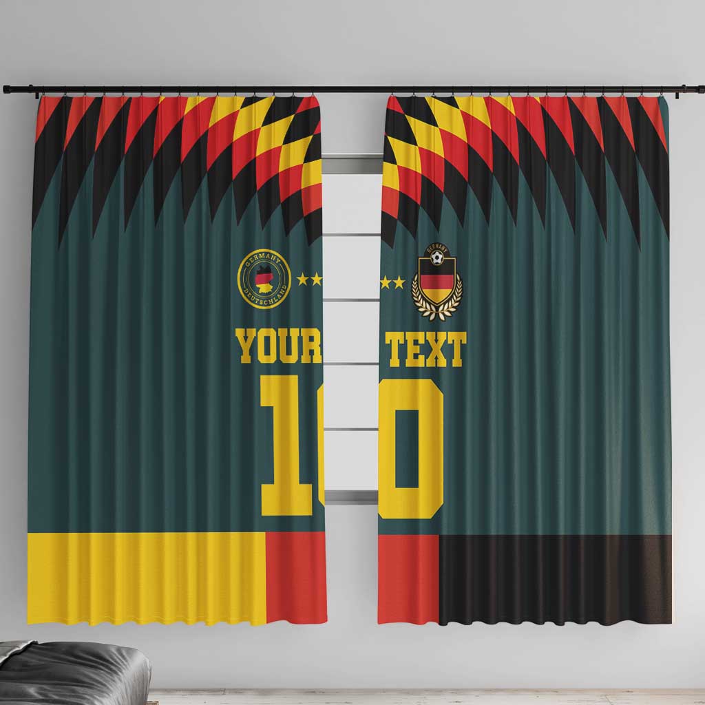 Custom Germany Football 2024 Go Champion Window Curtain Design 90s Style Away Color LT03