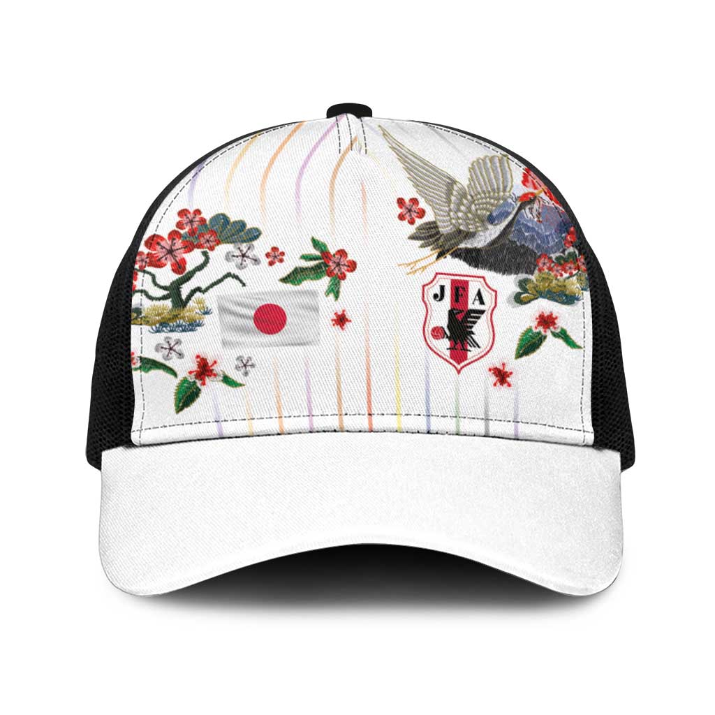 Japan Football Baseball Net Cap Colors Beyond Horizon Sashiko Effect White Version
