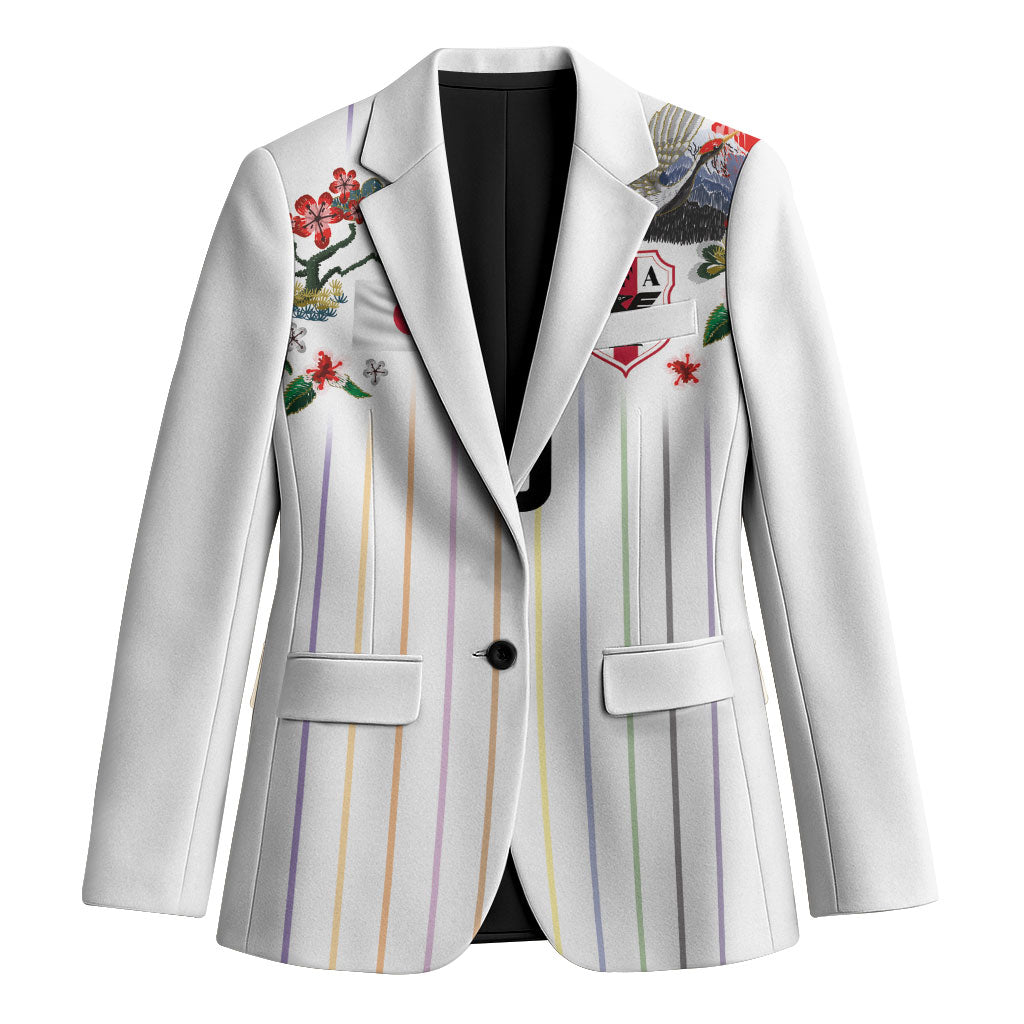 Japan Football Custom Blazer Colors Beyond Horizon Sashiko Effect White Version