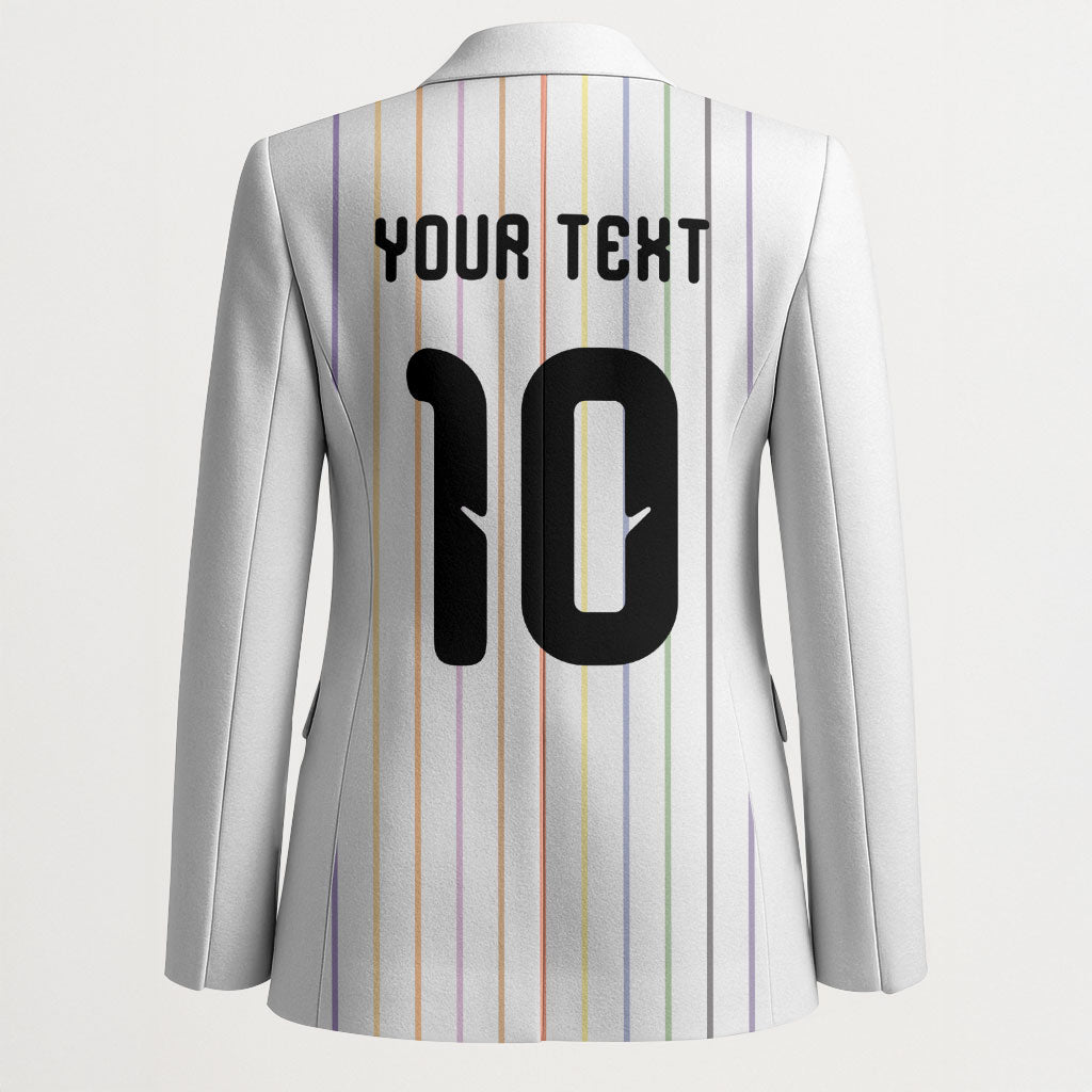 Japan Football Custom Blazer Colors Beyond Horizon Sashiko Effect White Version