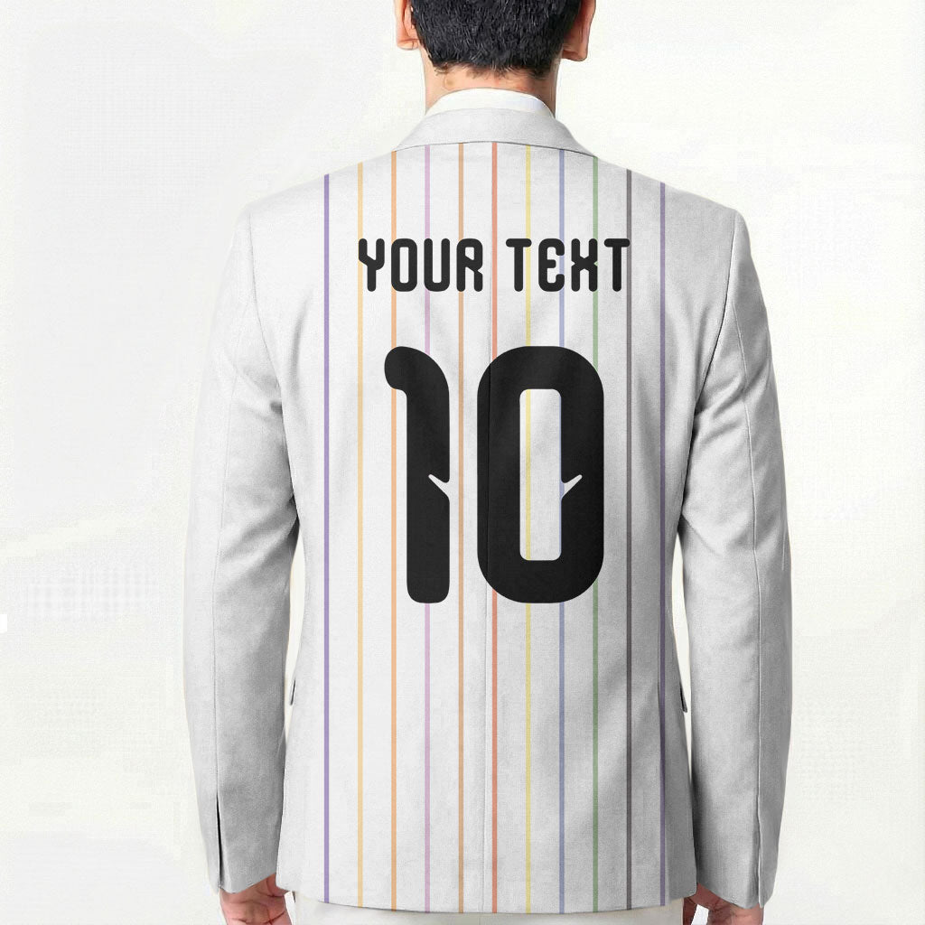 Japan Football Custom Blazer Colors Beyond Horizon Sashiko Effect White Version