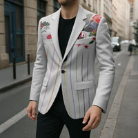 Japan Football Custom Blazer Colors Beyond Horizon Sashiko Effect White Version