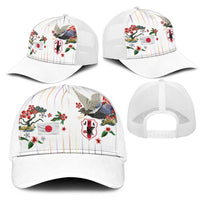 Japan Football Mesh Trucker Cap Colors Beyond Horizon Sashiko Effect White Version