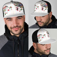Japan Football Mesh Trucker Cap Colors Beyond Horizon Sashiko Effect White Version
