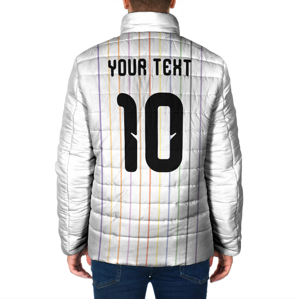 Japan Football Custom Padded Jacket Colors Beyond Horizon Sashiko Effect White Version