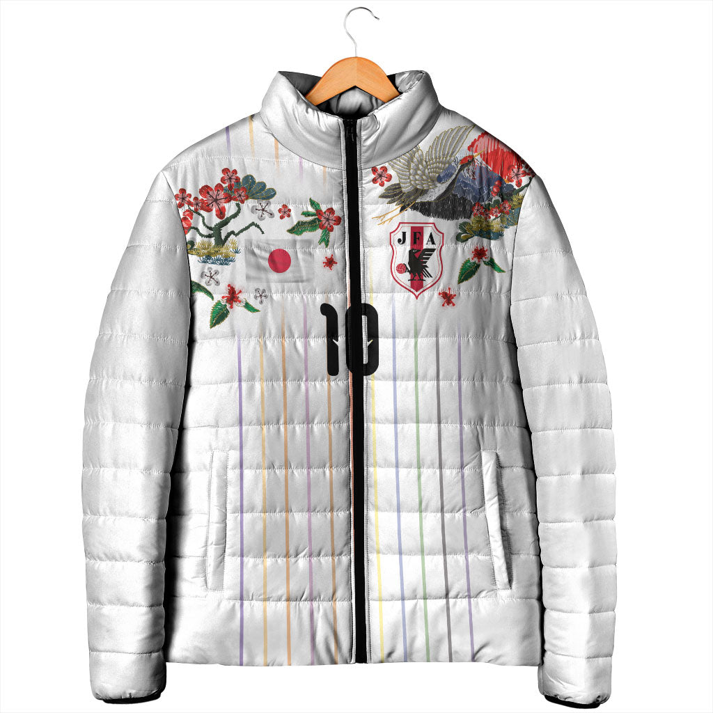 Japan Football Custom Padded Jacket Colors Beyond Horizon Sashiko Effect White Version