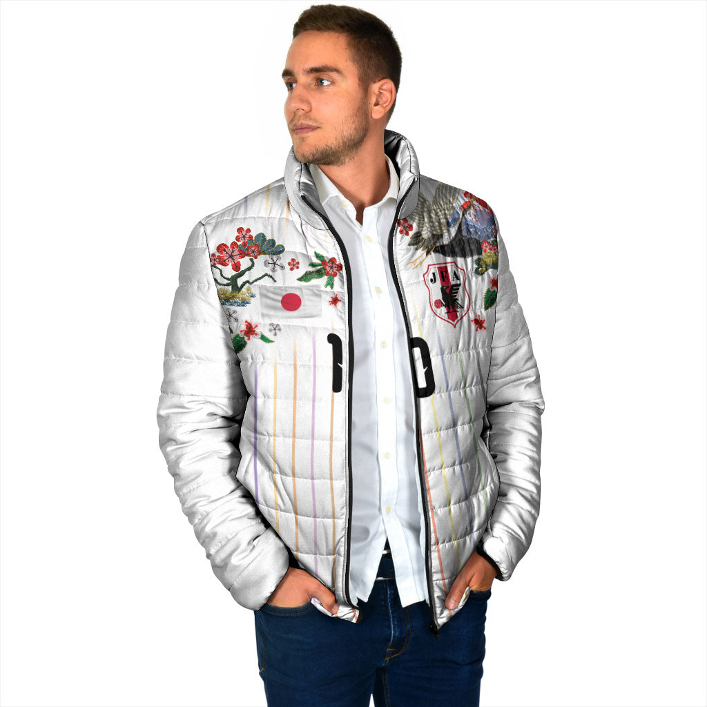 Japan Football Custom Padded Jacket Colors Beyond Horizon Sashiko Effect White Version