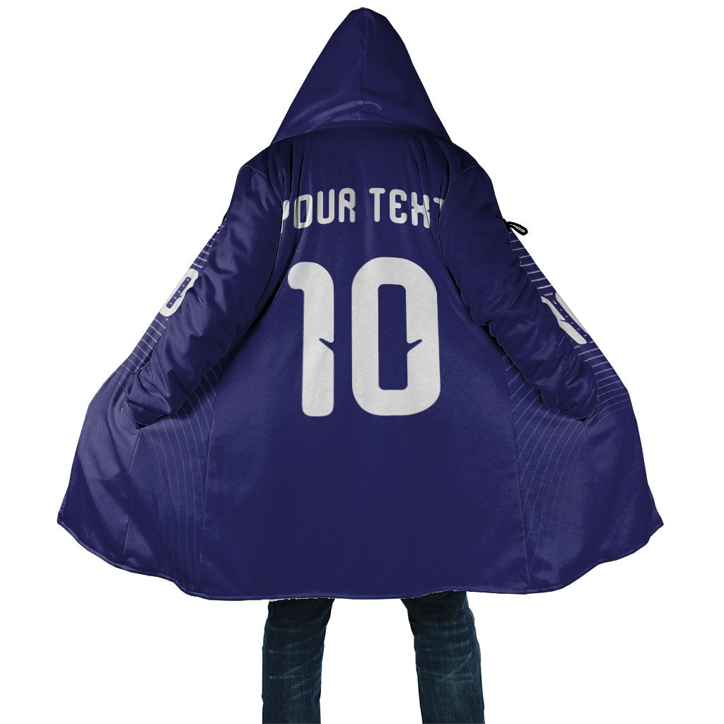 Japan Football Custom Cloak Japanese Culture with Sashiko Effect