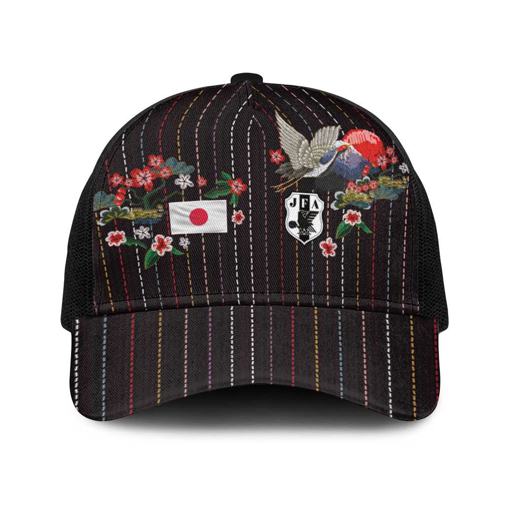 Japan Football Baseball Net Cap Colors Beyond Horizon Sashiko Effect Black Version