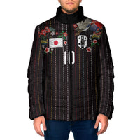 Japan Football Custom Padded Jacket Colors Beyond Horizon Sashiko Effect Black Version