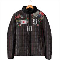 Japan Football Custom Padded Jacket Colors Beyond Horizon Sashiko Effect Black Version