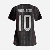 Japan Football Custom Scrub Top Colors Beyond Horizon Sashiko Effect Black Version