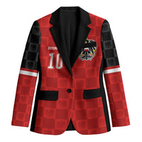Austria Football Custom Blazer Bundesadler Red Checkerboard Eagle