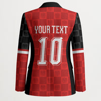 Austria Football Custom Blazer Bundesadler Red Checkerboard Eagle