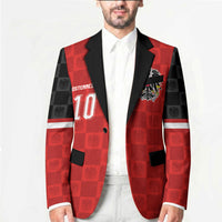 Austria Football Custom Blazer Bundesadler Red Checkerboard Eagle